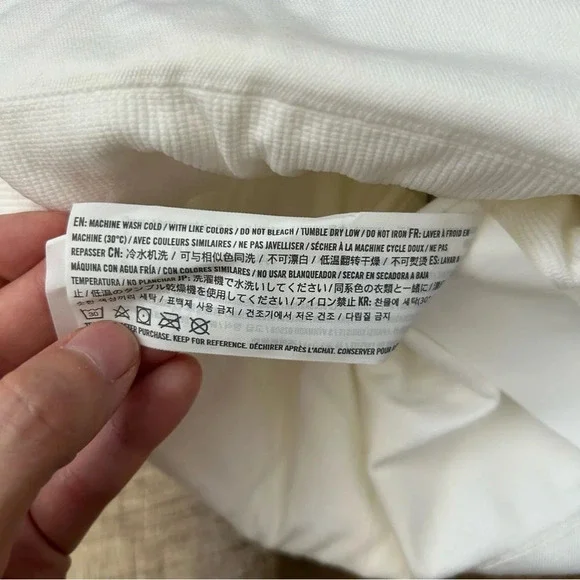 Abercrombie & Fitch YPB seamlessCORE Ribbed Scuba Tank White XS NWT - Picture 6 of 9